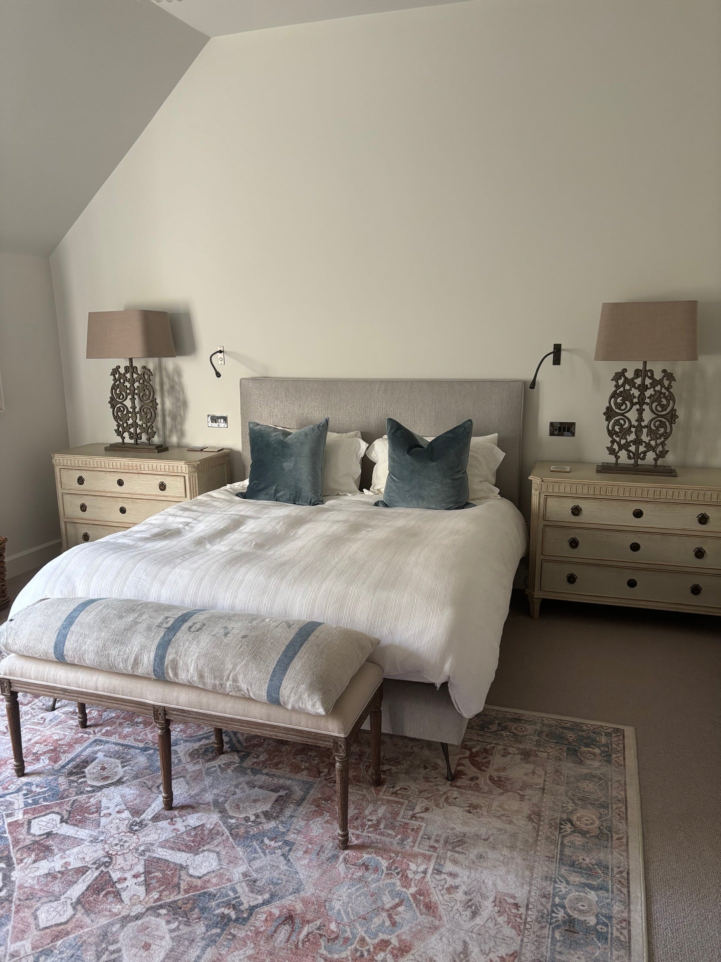 Savoir Superking Size Bed with Grey Headboard