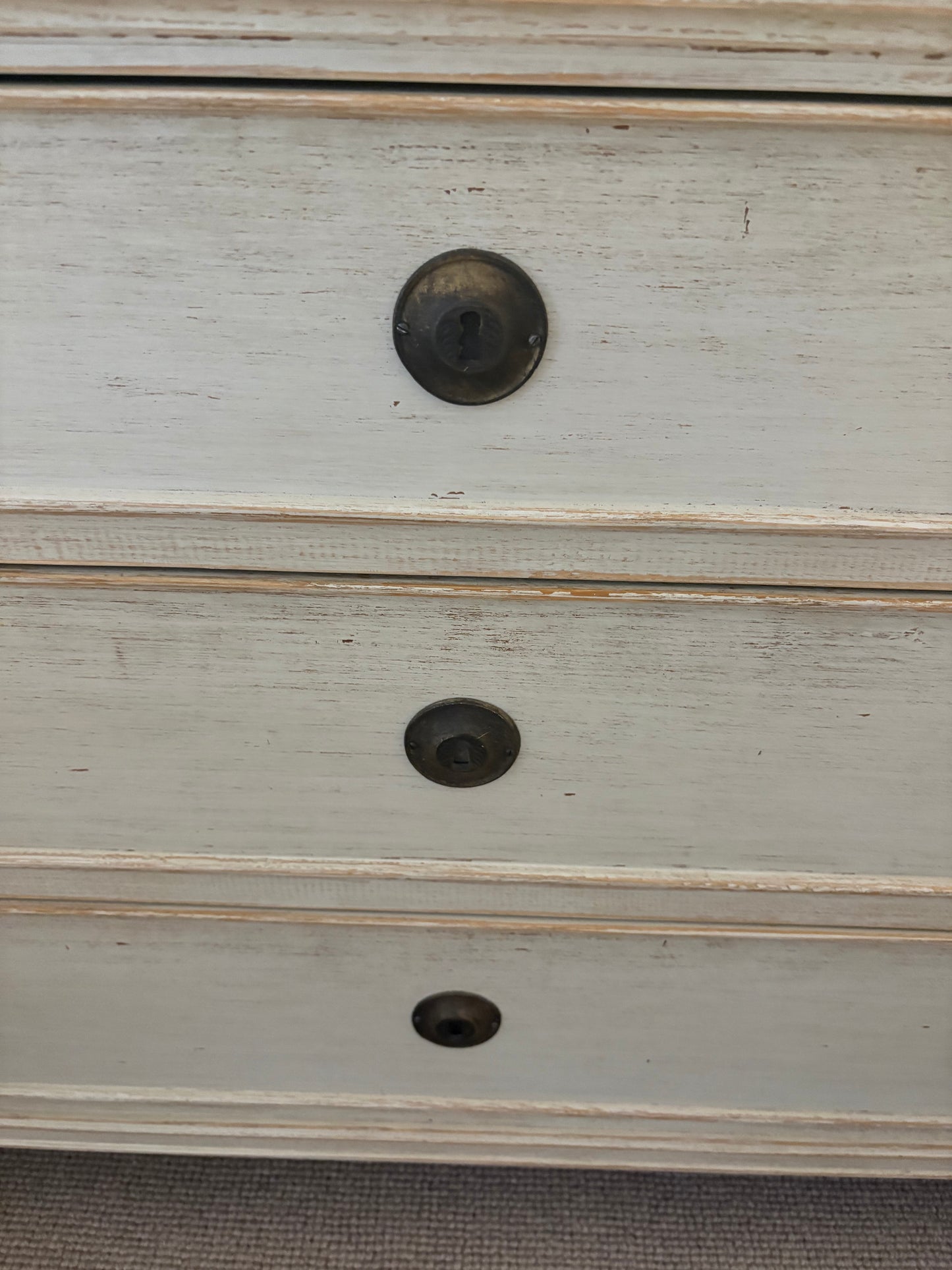 Chelsea Textiles Commode with Fluted Carving