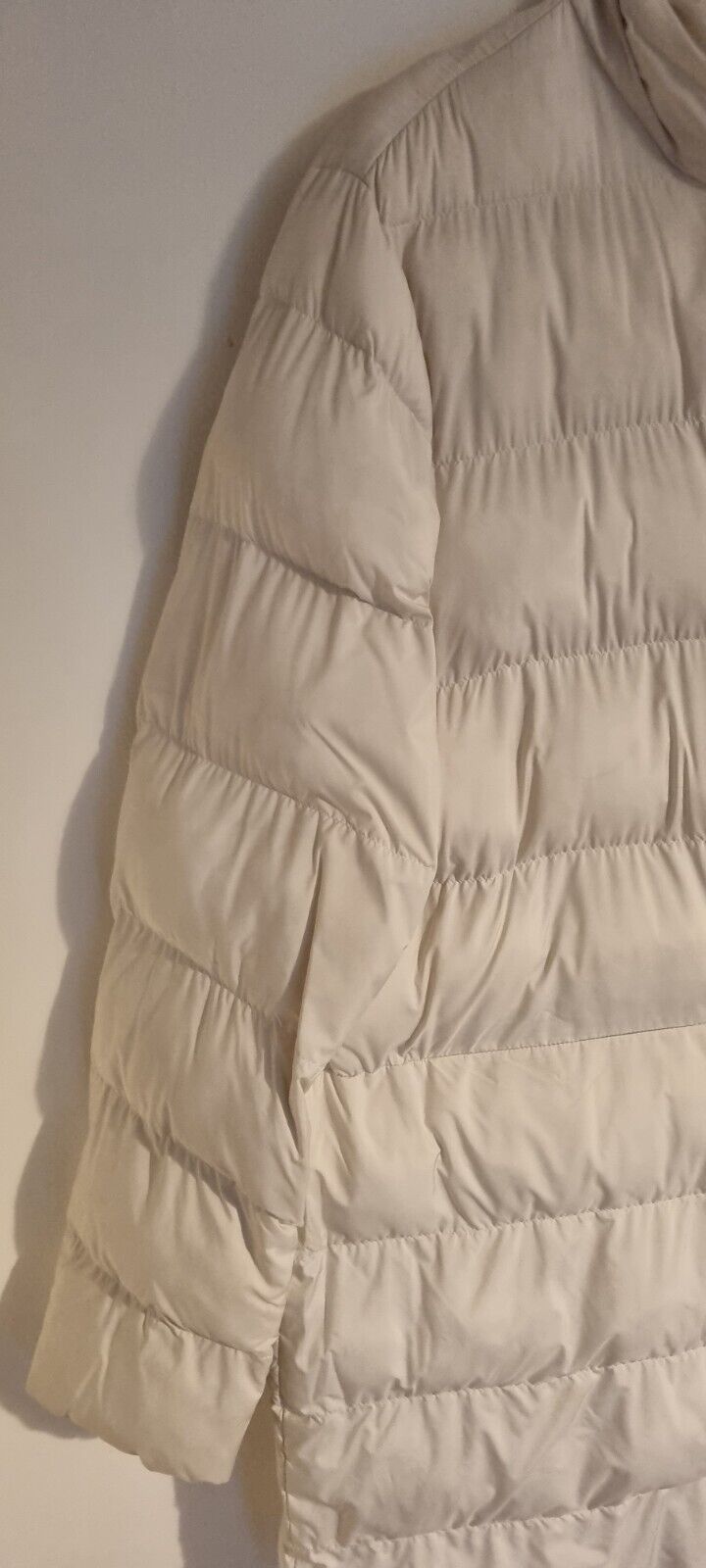 Superb Penny Black Women's Ivory Long Puffer Coat Size 18