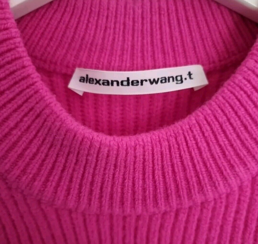 Alexander Wang Women's Hot Pink Pullover, Jumper Size XS