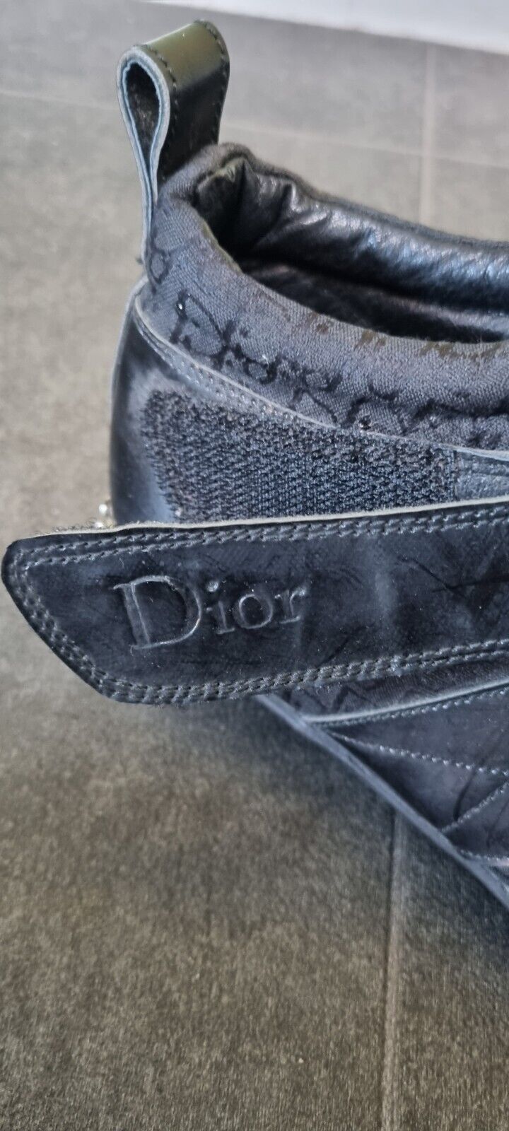 Designer Christian Dior Women's Black Trainers, Shoes Size 39 UK 6