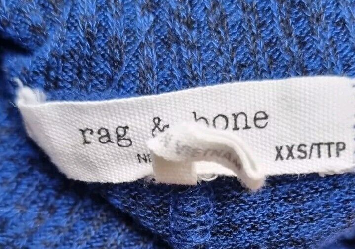 Rag&Bone Women's Blue Lightweight Pullover Jumper Size XXS