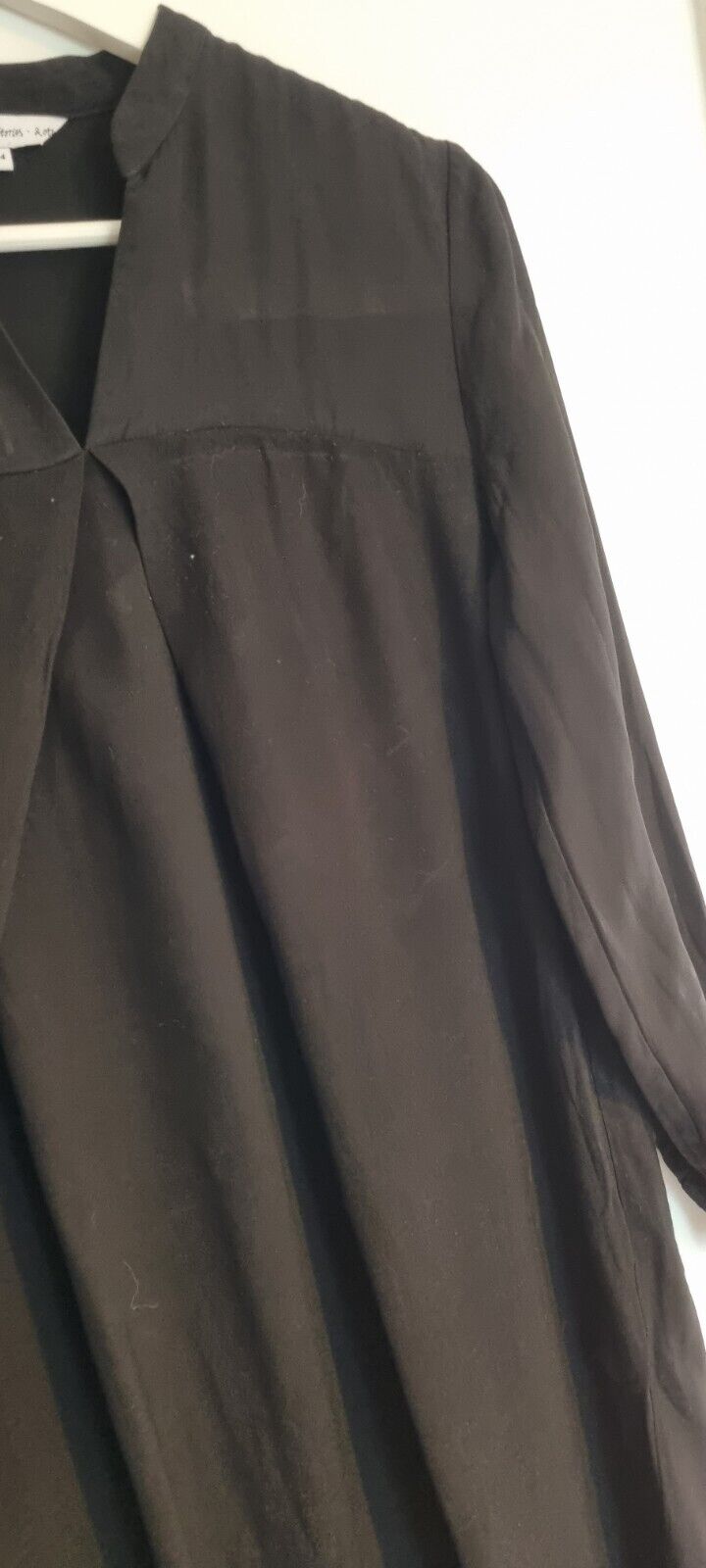 And Other Stories Women's Black Silk Mix Dress Size 34
