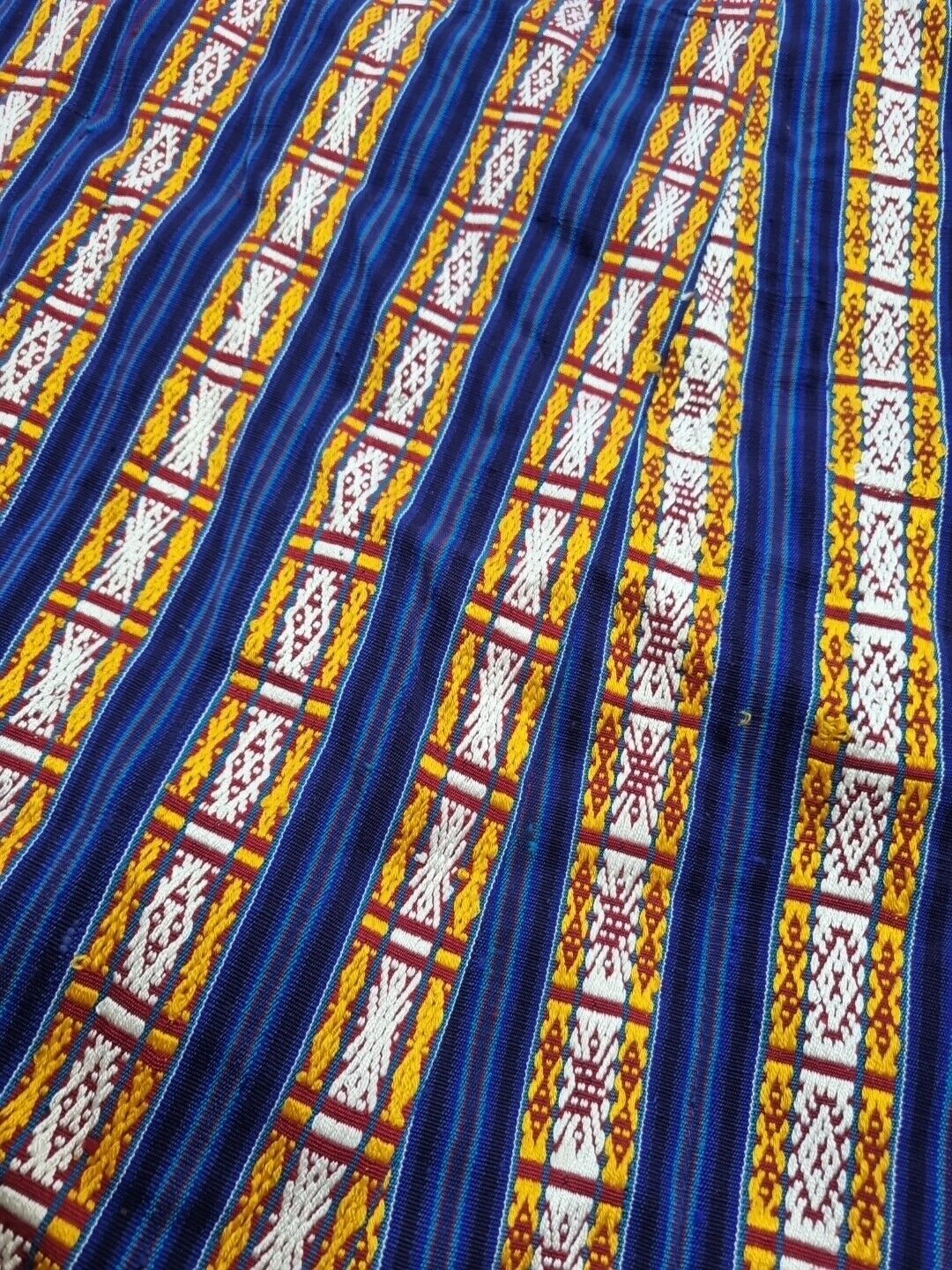 Men's Vibrant Blue Heavyweight Handmade, Lined Silk Kimono One Size