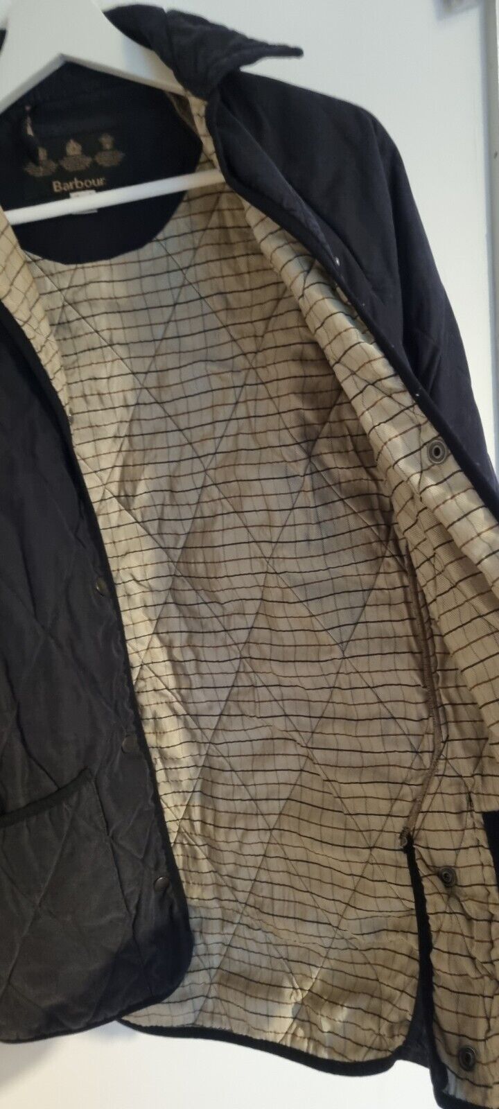 Barbour Womens Quilted Black Jacket size 8