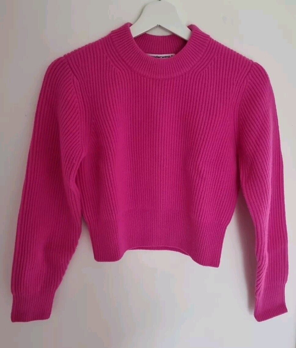 Alexander Wang Women's Hot Pink Pullover, Jumper Size XS