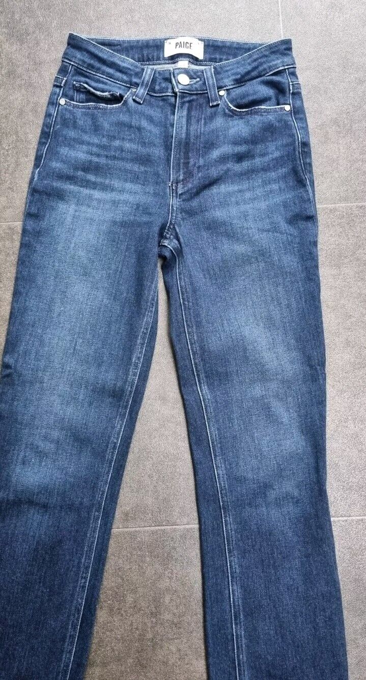 Paige Women's Blue Jeans, Cindy Crop Frayed Ankle Size 24