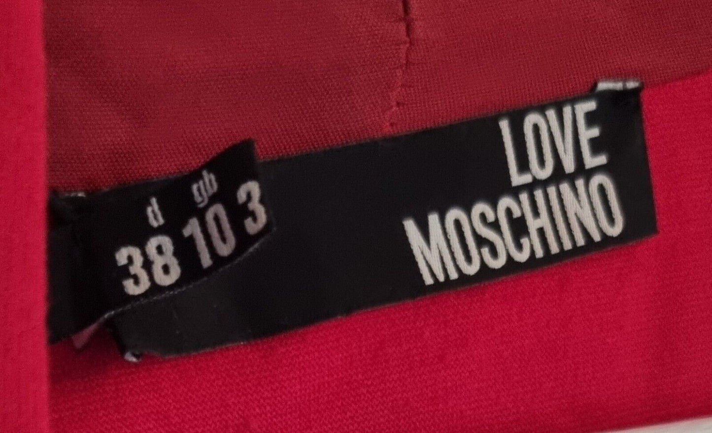 Love Mochino Women's Red Hoodie Size 10 With Logo