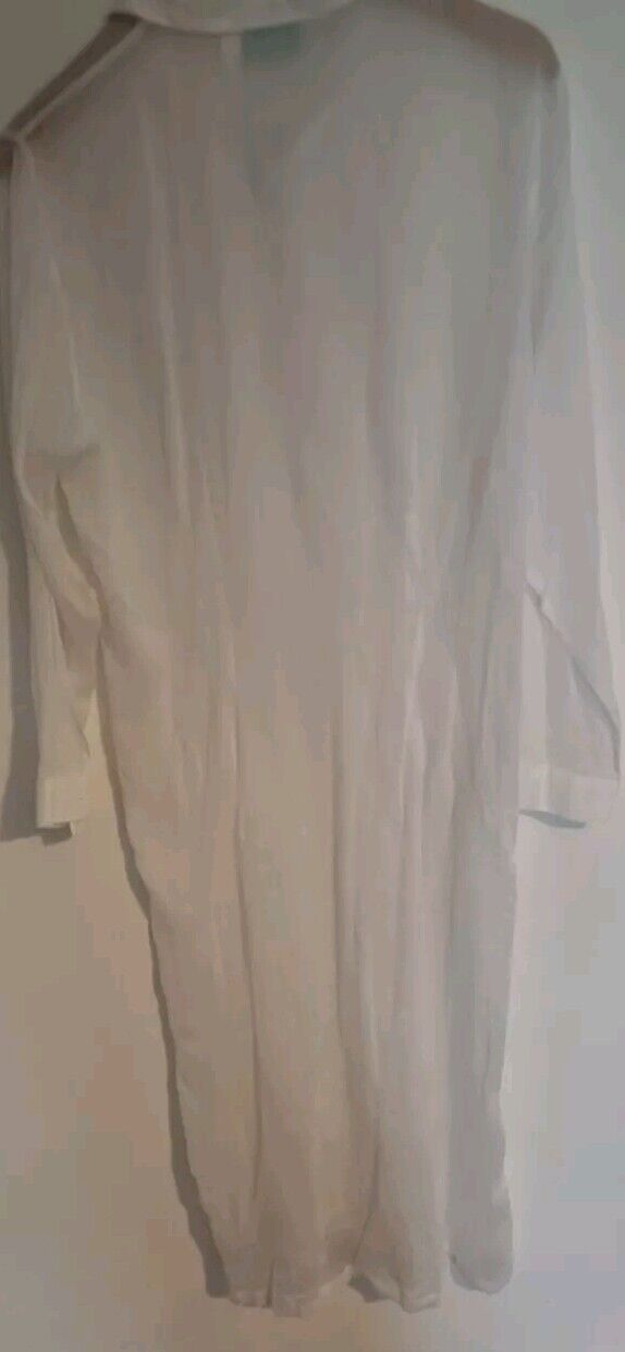 BNWT Manuel Canovas 100% Cotton Women's Kaftan Beach Buttoned Cover Up Size 14