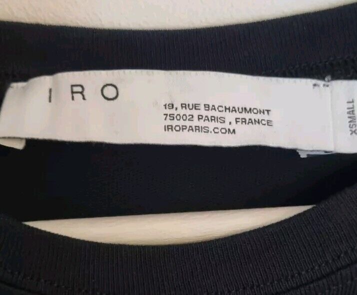 IRO Women's Black Stretch Bodycon Dress Size XS