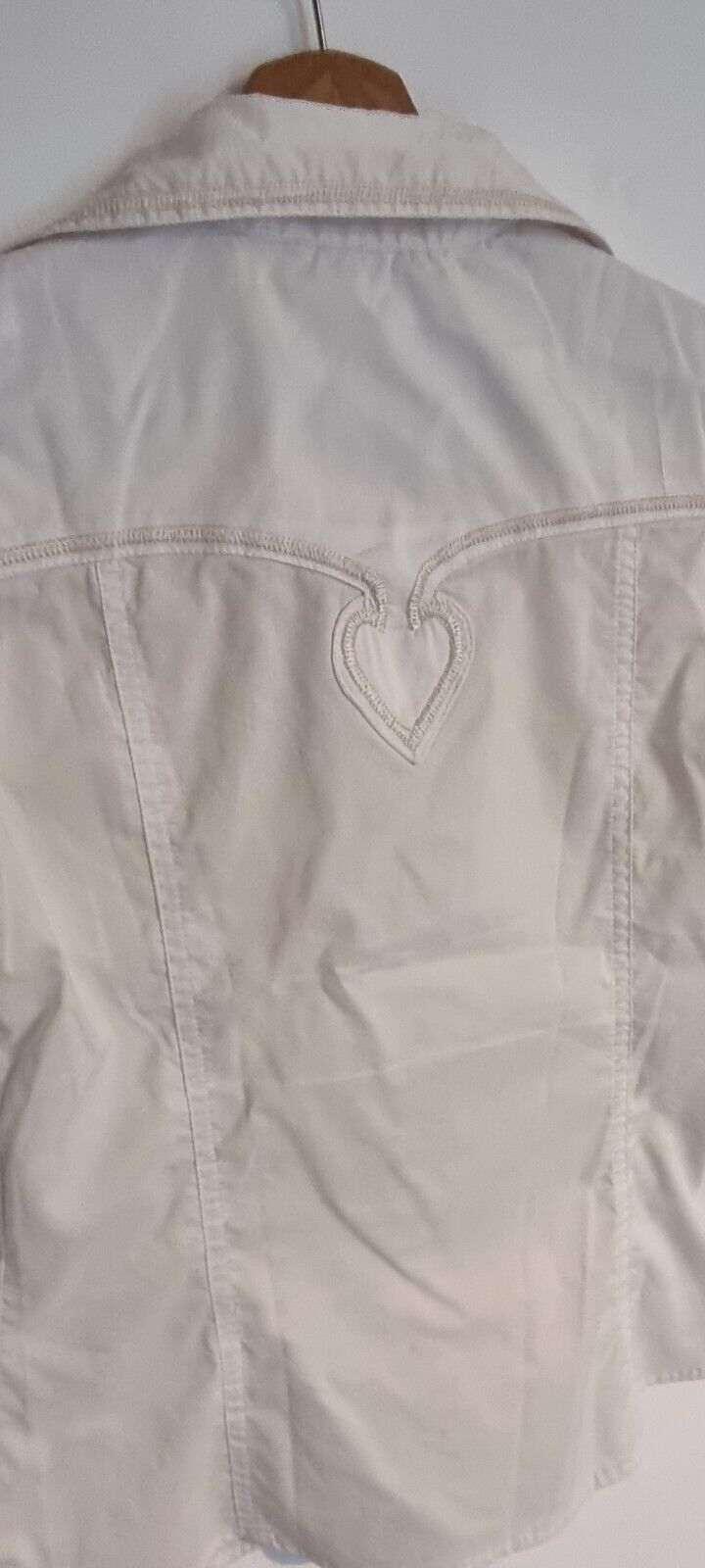 Moschino Jeans Women's Ivory Fitted Blouse Size 42
