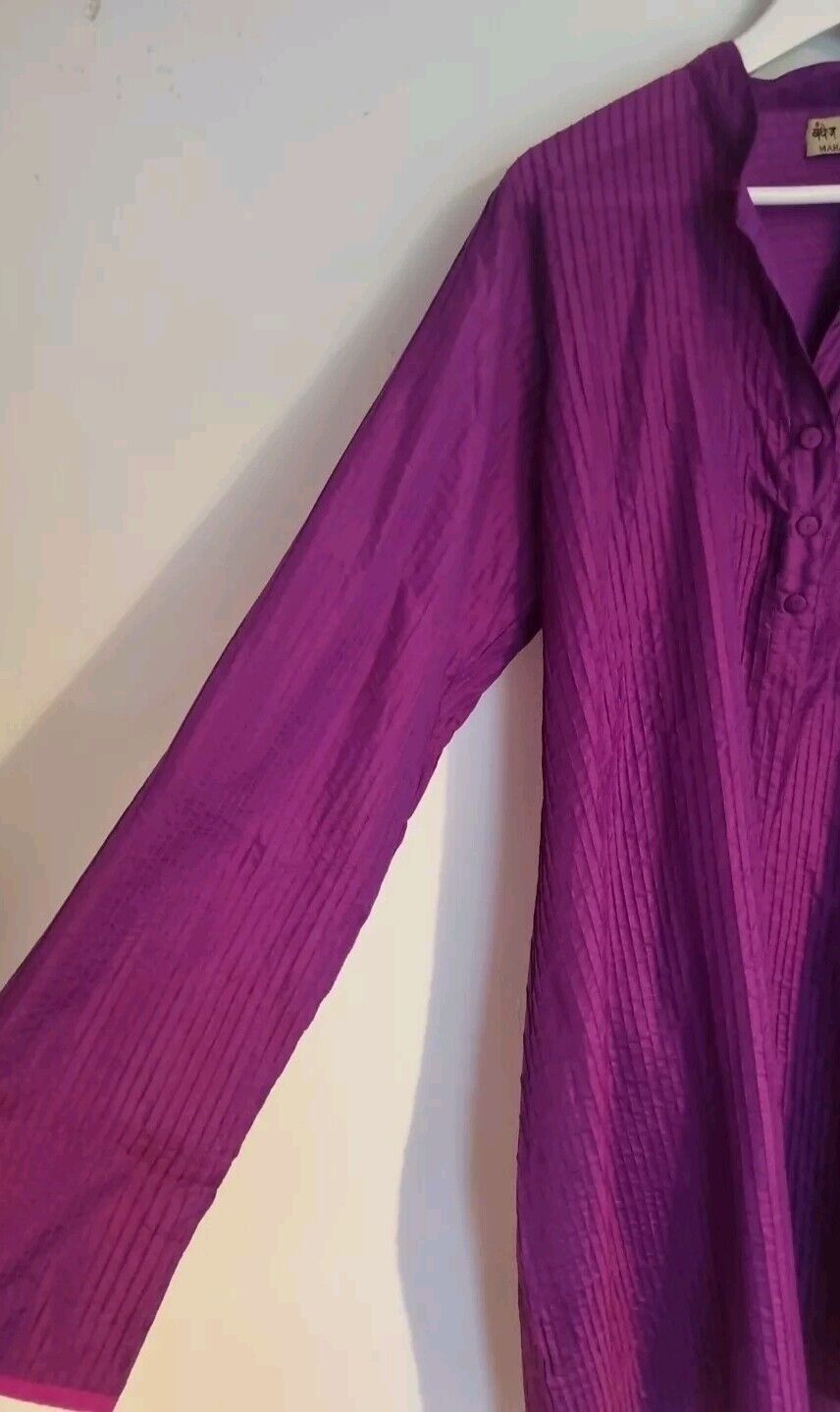 Maharani Women's Purple Kaftan, Shirt Dress. Large. Plus 2 Trousers Unbranded S