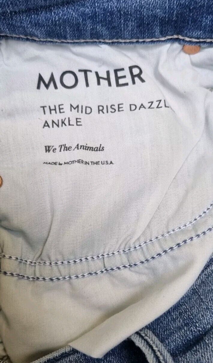 Mother Women's Mid Rise Dazzler Ankle Jeans Size 23
