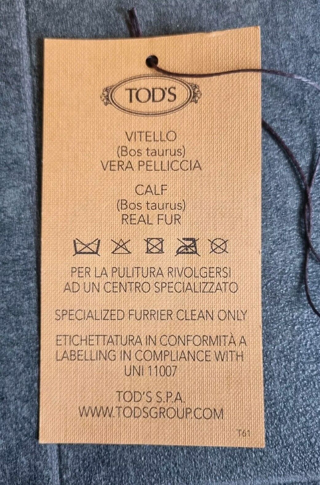 BNWT Tod's Cowhide Design Calfs Hide Gommini Doppia Womens Brown Loafers Size 36