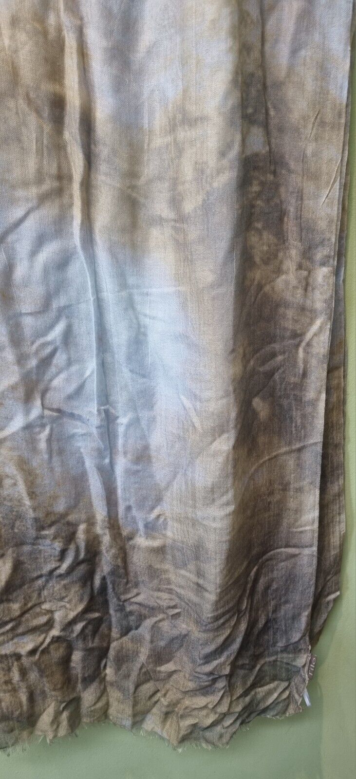 Tilo Women's Blue, Brown Large Model And Silk Scarf