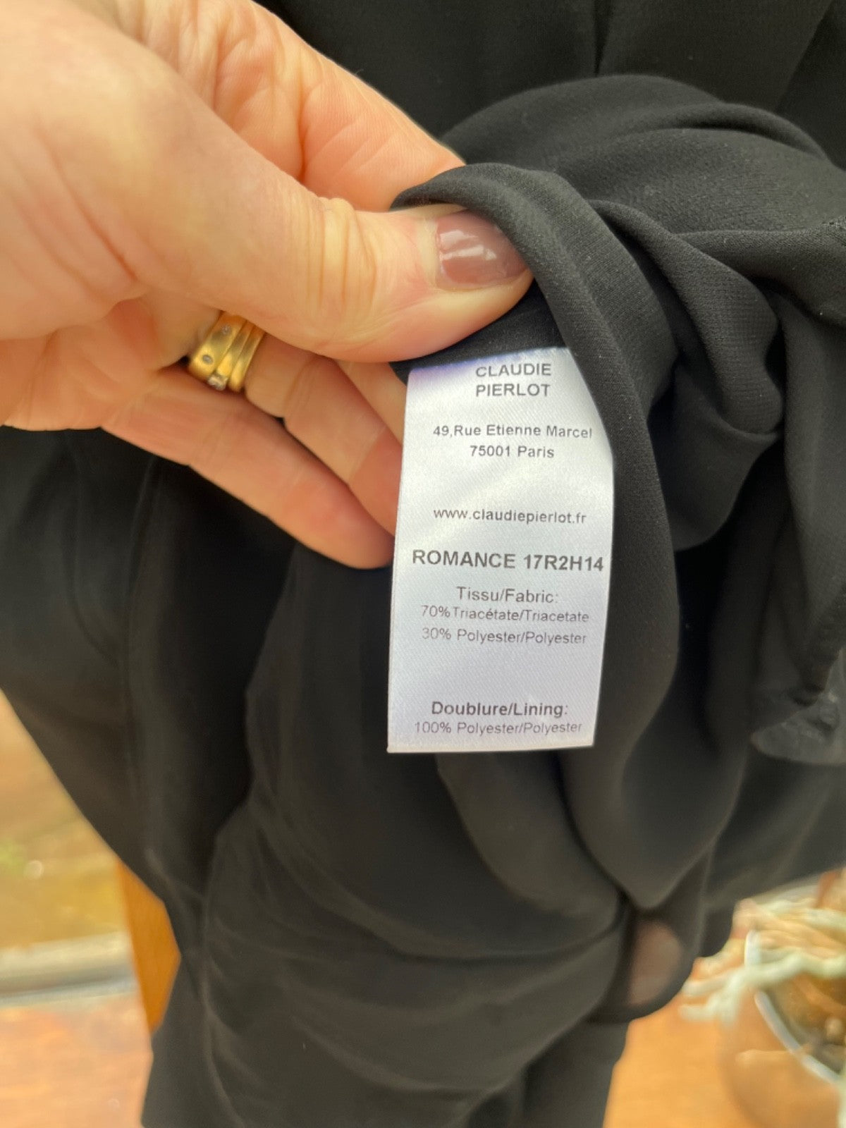 Claude Pierlot Black Dress 387