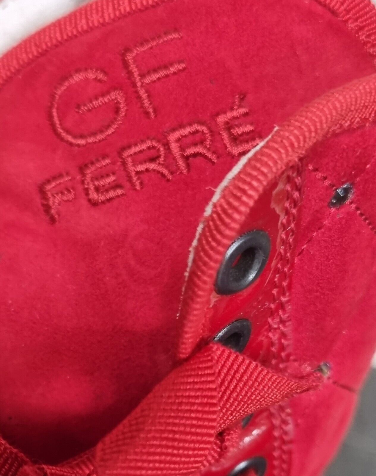 Gorgeous Gianfranco Ferre Womens Quilted Red Boots Size 36 With Box