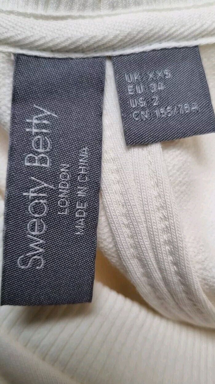 Sweaty Betty Women's Off White Top Size XXS