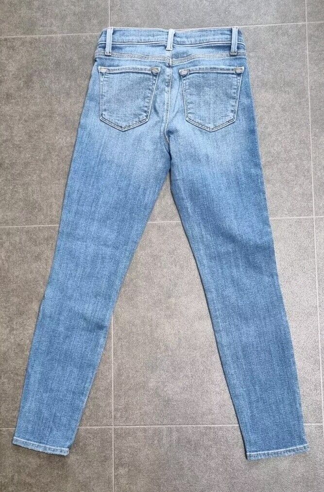 J Brand Women's Capri Pulse Crop Ripped Blue Jeans Size 23