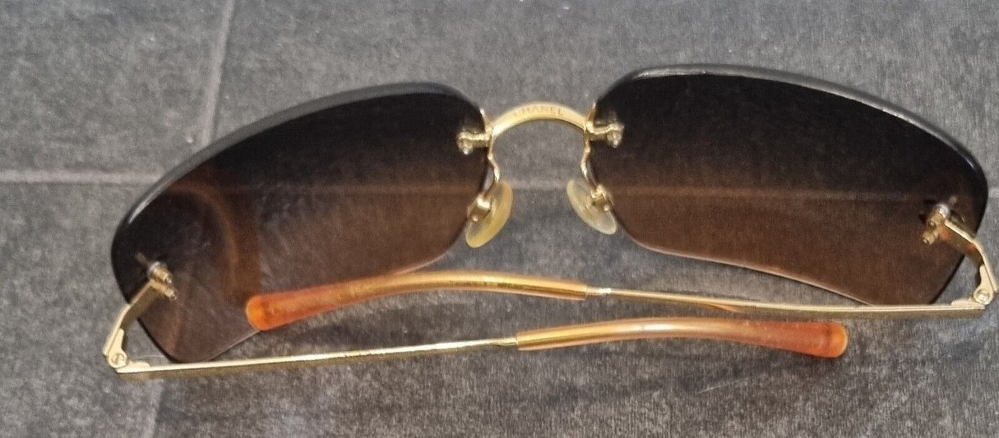 Chanel Women's Sunglasses Brown, Pink 4017 C125 178 62017 With Box & Logo Charm