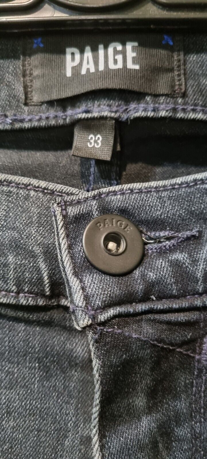 Reduced: Paige Federal Conway Mens Black Jeans Size 33