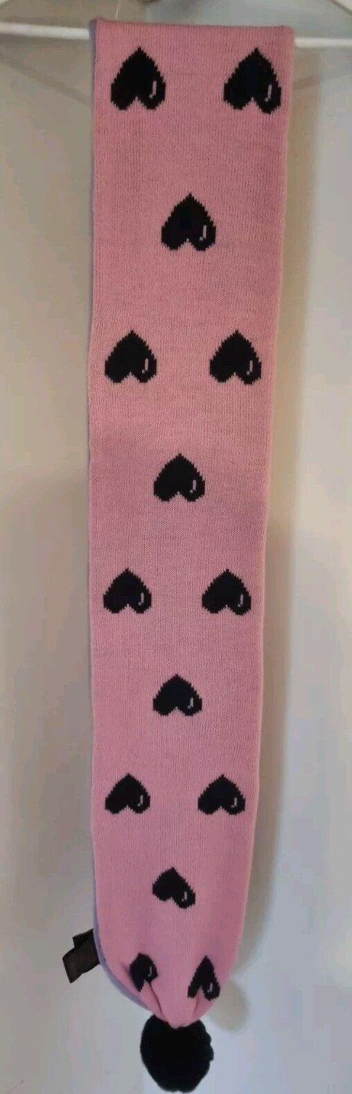Lazy Oaf Double Sided Acrylic Pink, Purple Hearts Women's Scarf