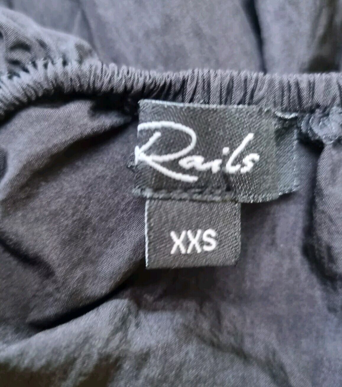 Rails Women's Nylon Black Open Back Dress With Ties Size XXS