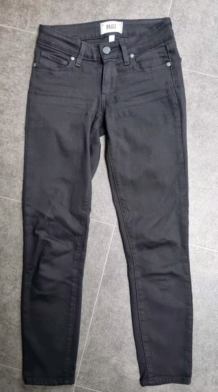Paige Verdugo Crop Women's Black Stretch Jeans Size 23