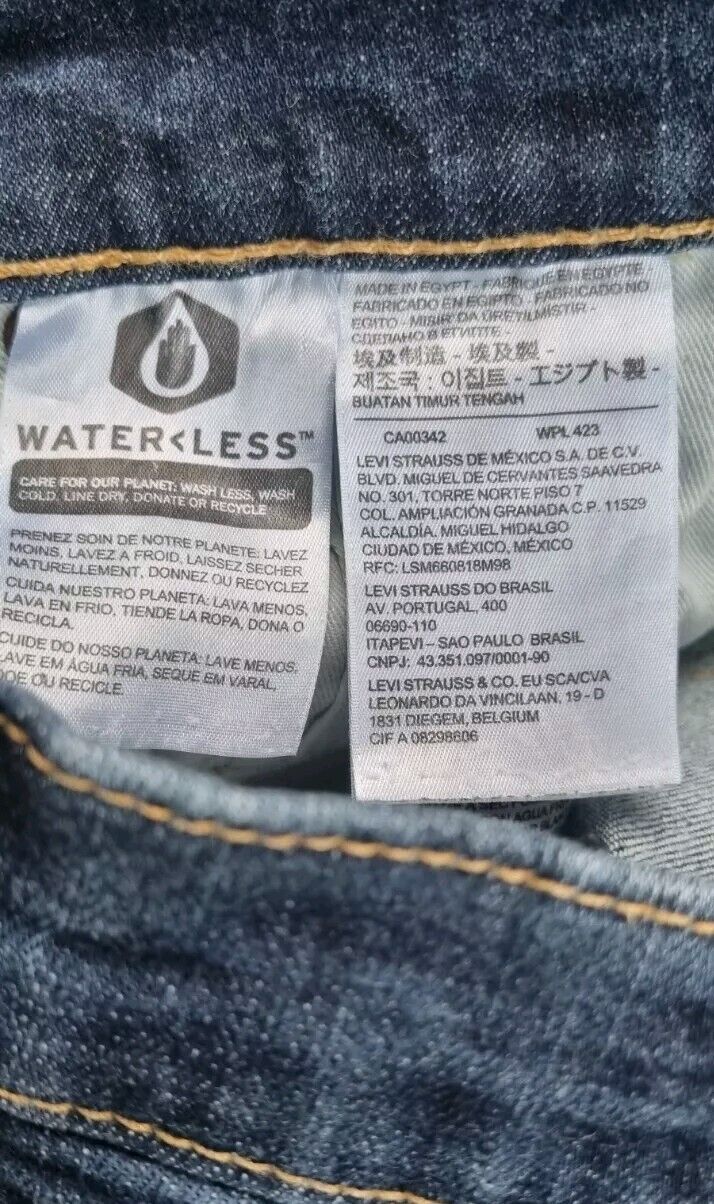 Levis Men's Lot 510 Skinny Strech Jeans Size W34 L34