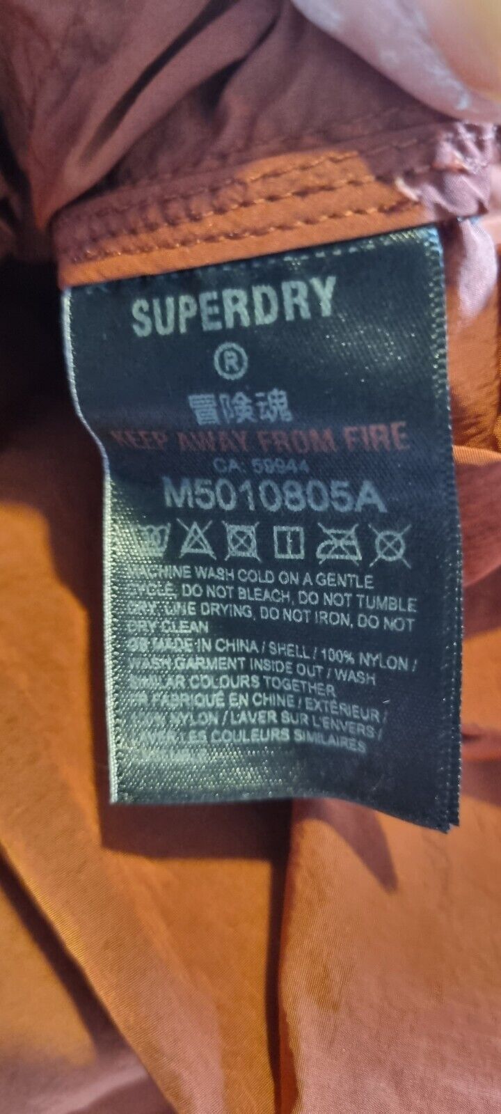 Superdry Women's Rain Jacket, Coat Hooded Size Medium