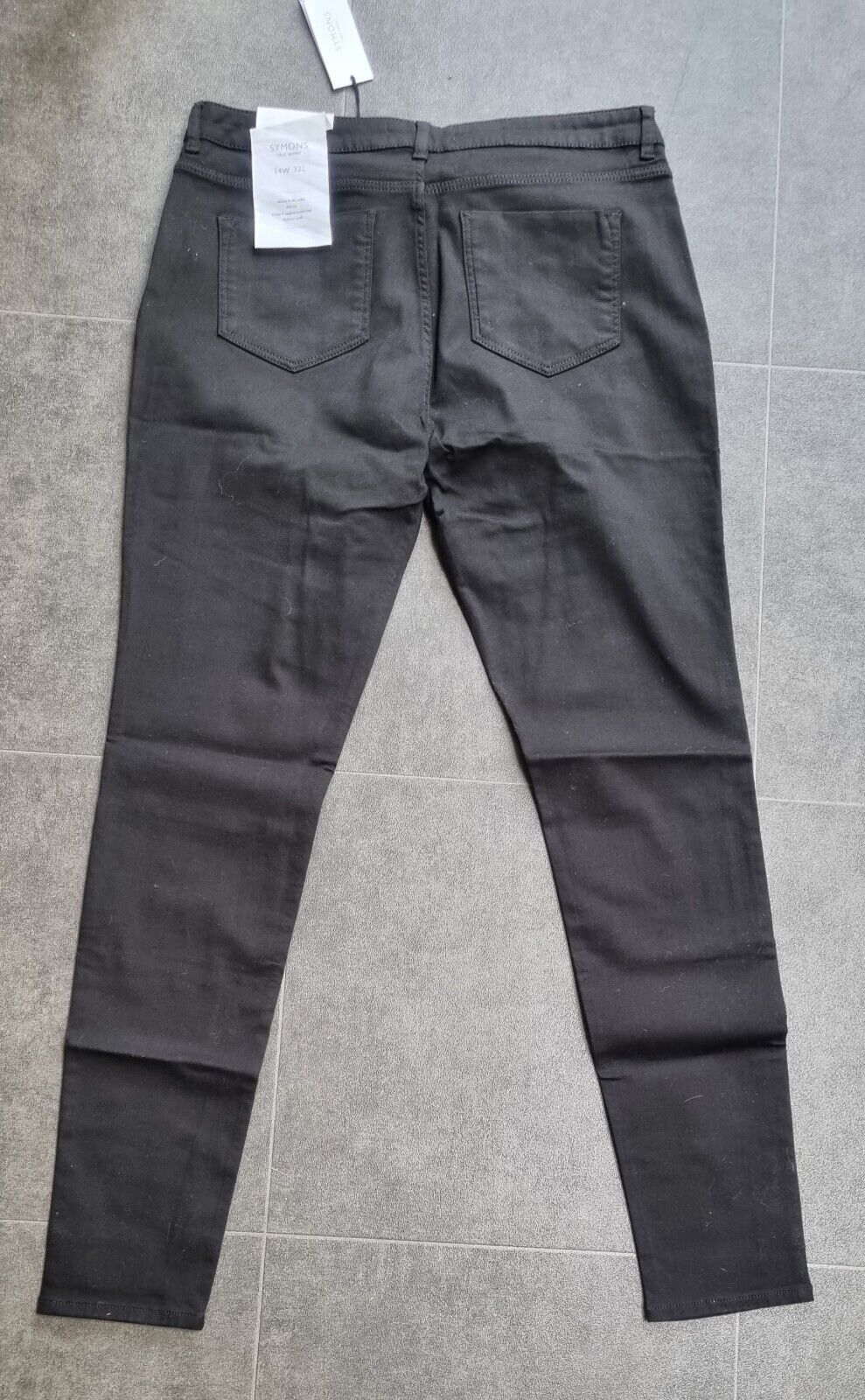 BNWT White Label, White Co. Women's Black Mid Rise Skinny Jeans Size 34/32