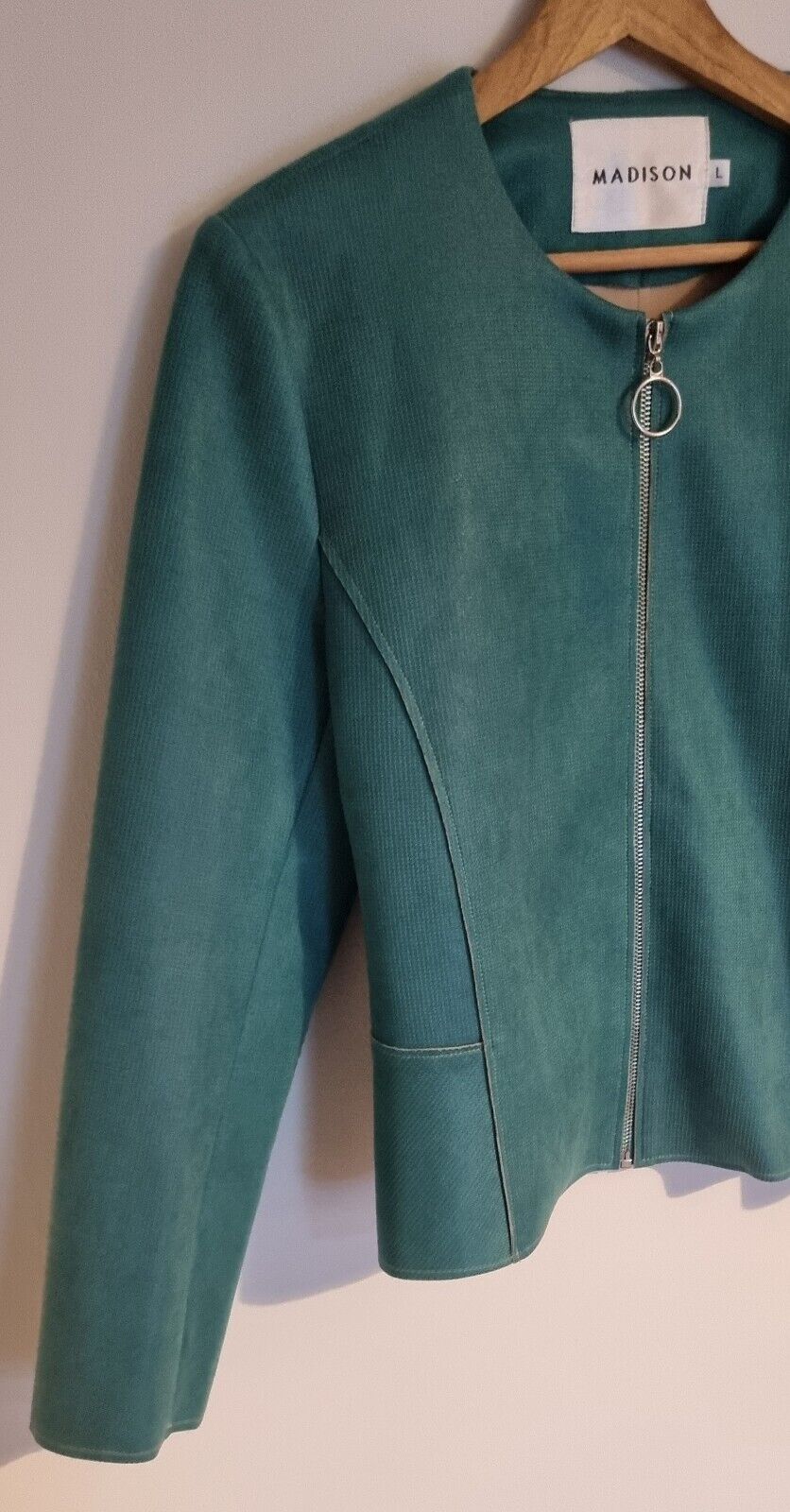 Madison Women's Green Zip Up Jacket Size Large