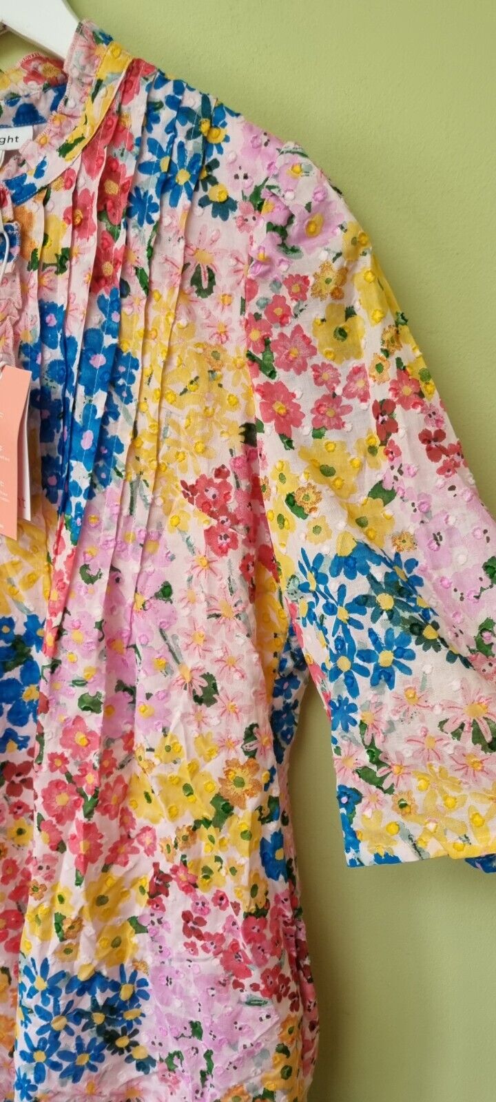 BNWT Thought Women's Floral 100% Cotton Lined Dress Size 16