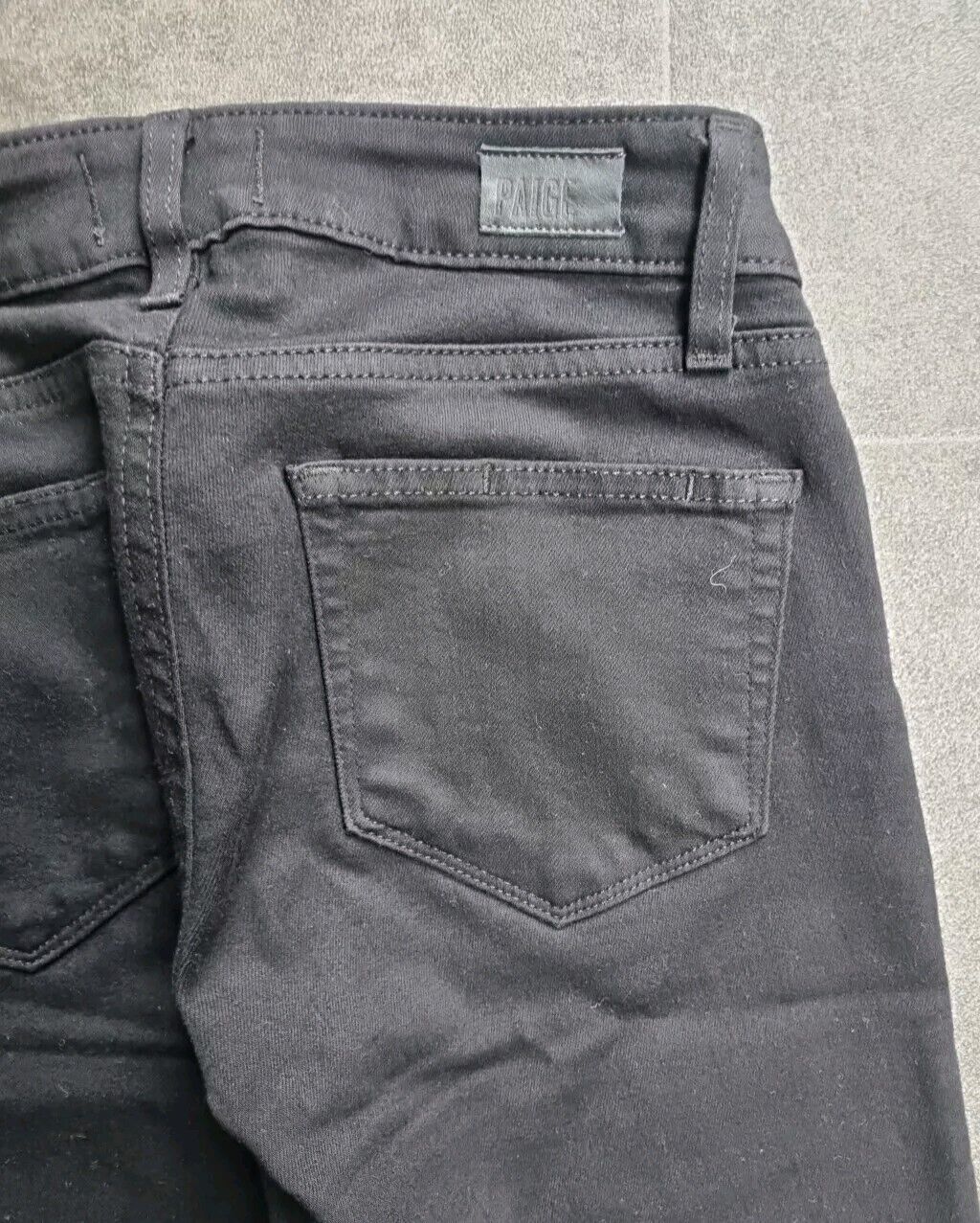 Paige Verdugo Crop Women's Black Stretch Jeans Size 23