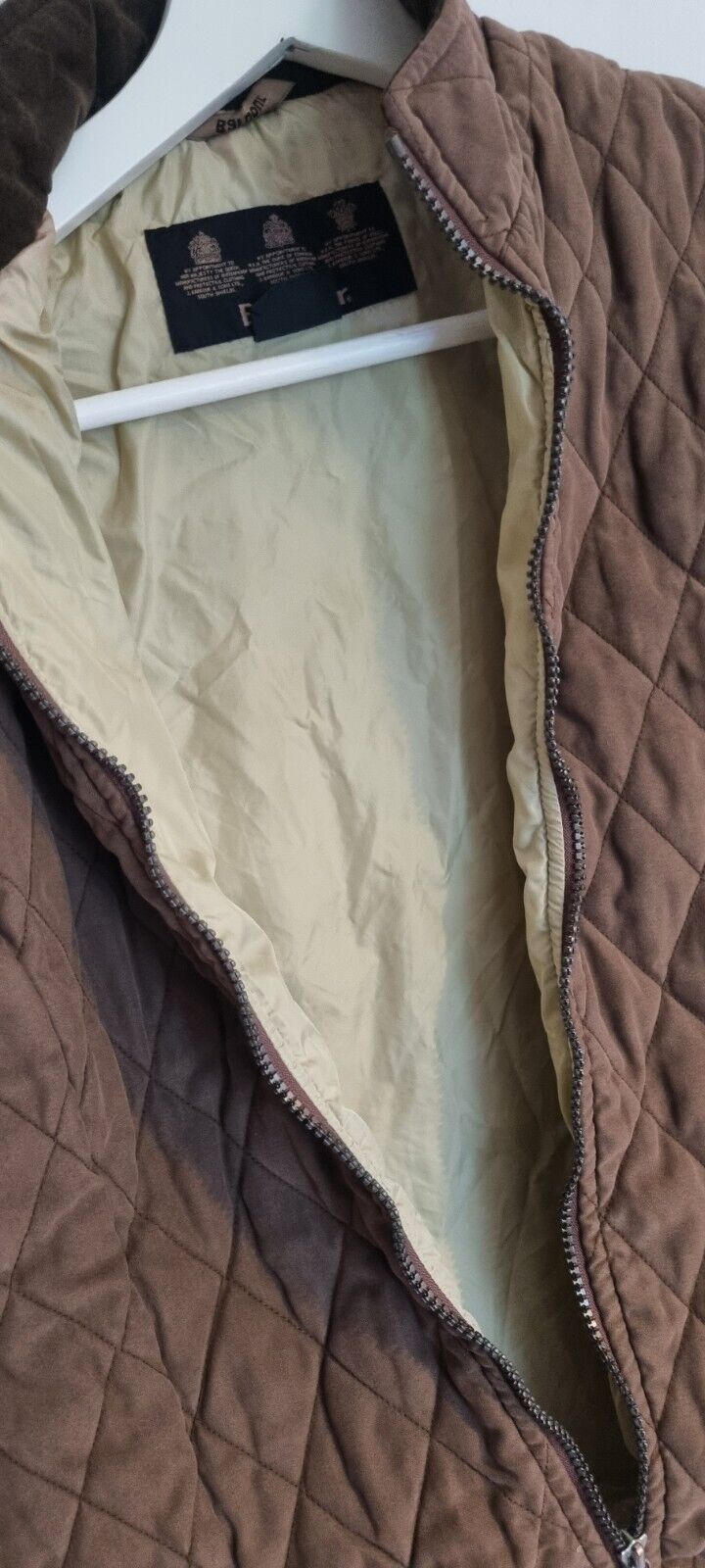 Barbour Womens Brown Quilted Gilet Size 8