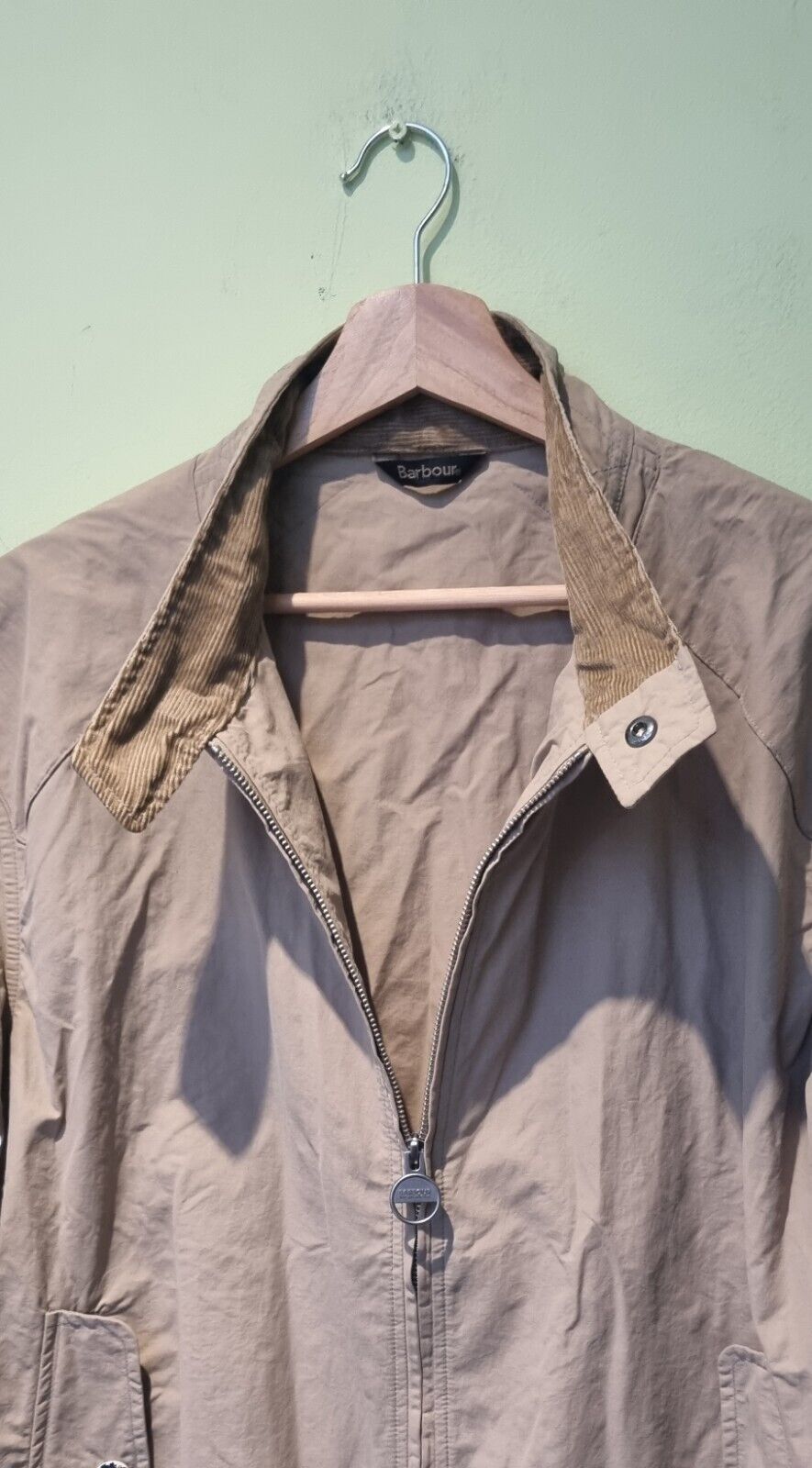 Barbour International Steve McQueen Men's Wax Jacket Tan Large