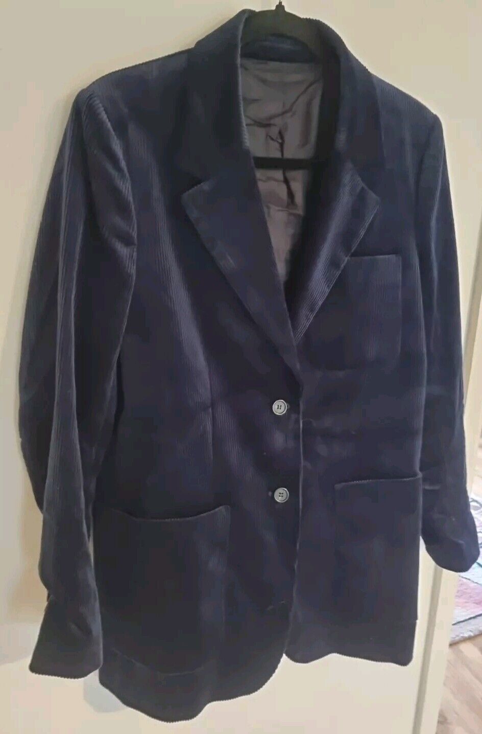 Arket Women's Blue Chord Blazer Size 44