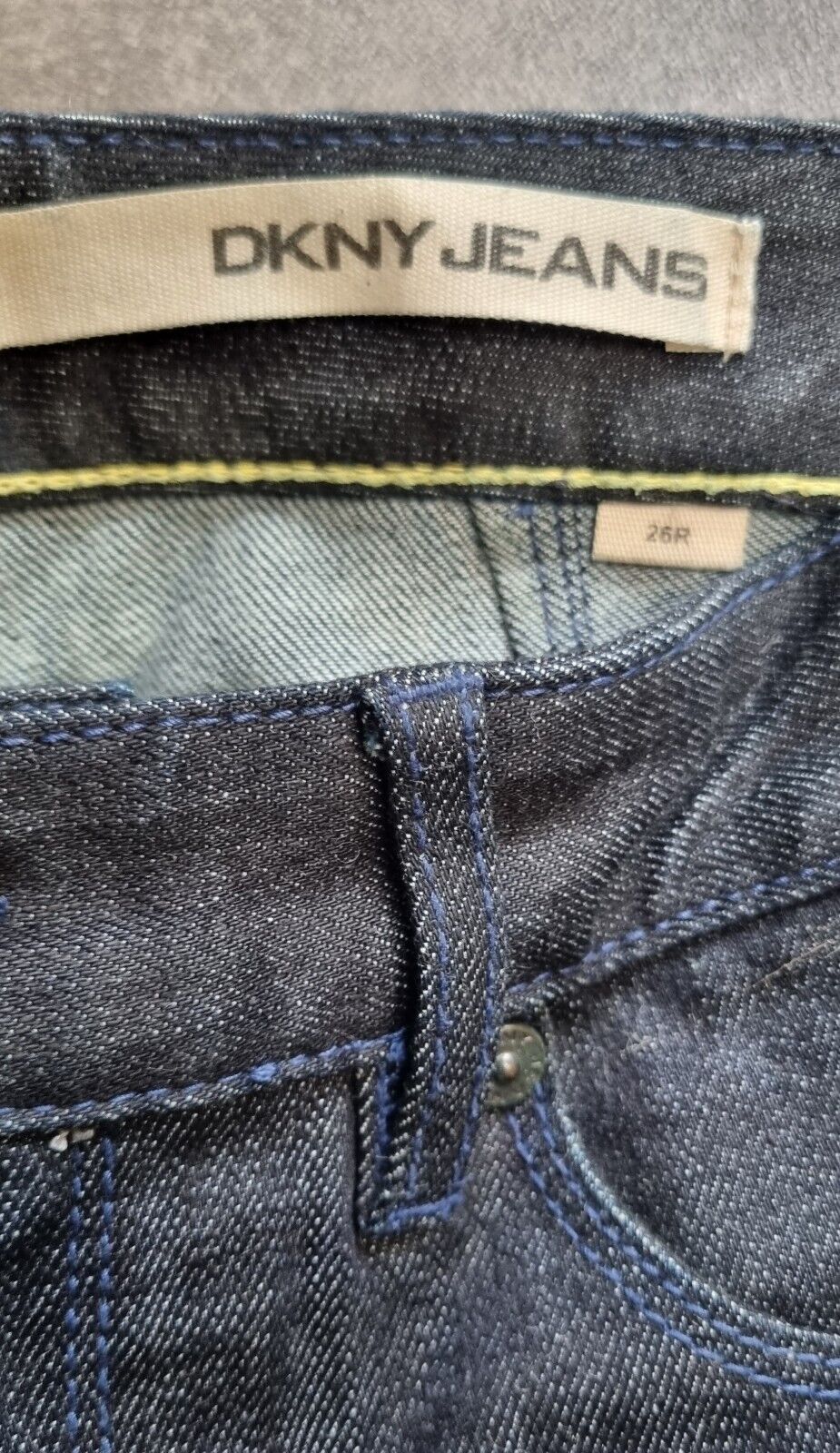 DKNY Women's Jeans With Sequinned Logo Size 26R