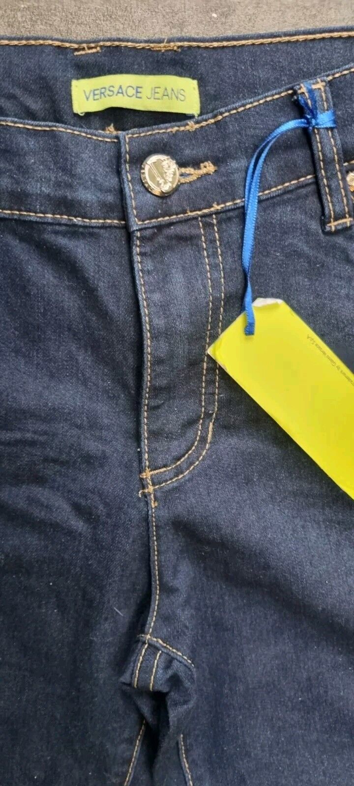 BNWT Versace Women's Jeans With Gold Colour Logo Size 29'