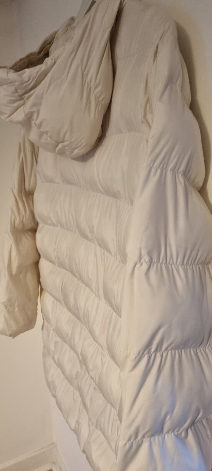 Superb Penny Black Women's Ivory Long Puffer Coat Size 18