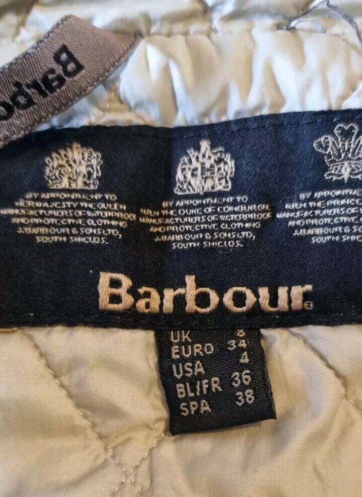 Barbour Womens Sand Lightweight Jacket Size 8