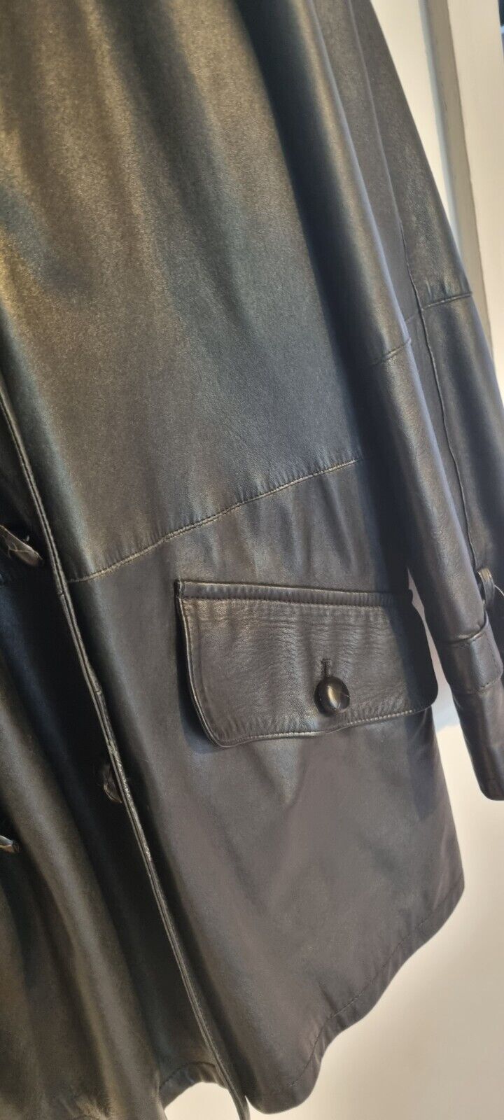 Santacroce, Made In Italy Women's Black Genuine Leather Jacket Size 42