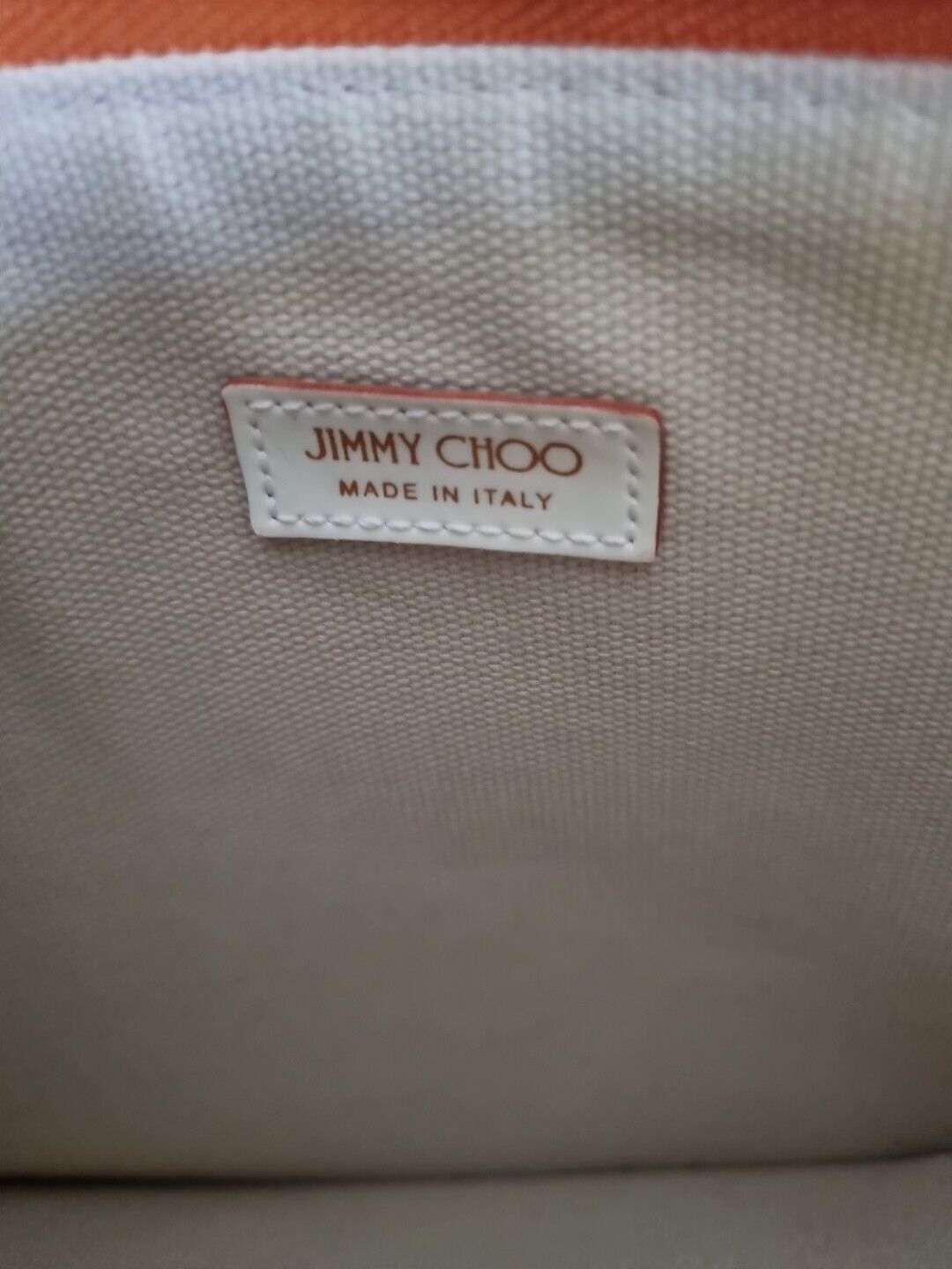 Jimmy Choo Leather English Bull Terrier Clutch Money Purse Pouch, Logo Dust Bag