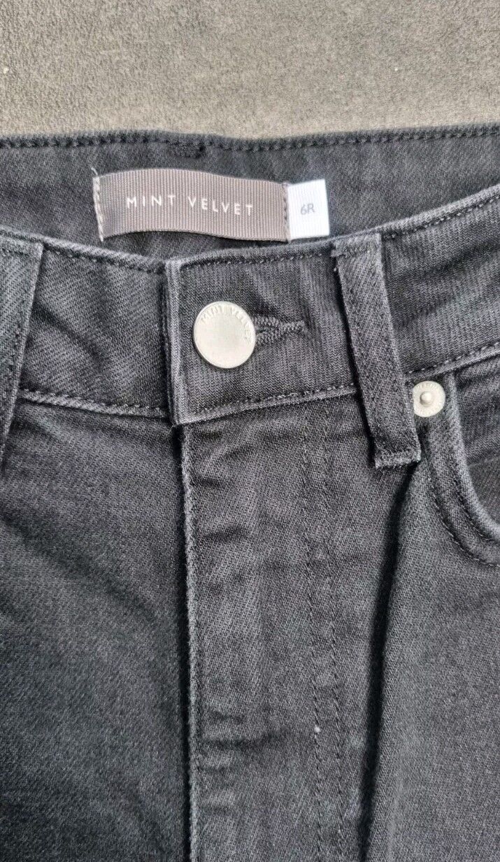 Mint Velvet Women's Black Wide Leg Jeans Size 6R