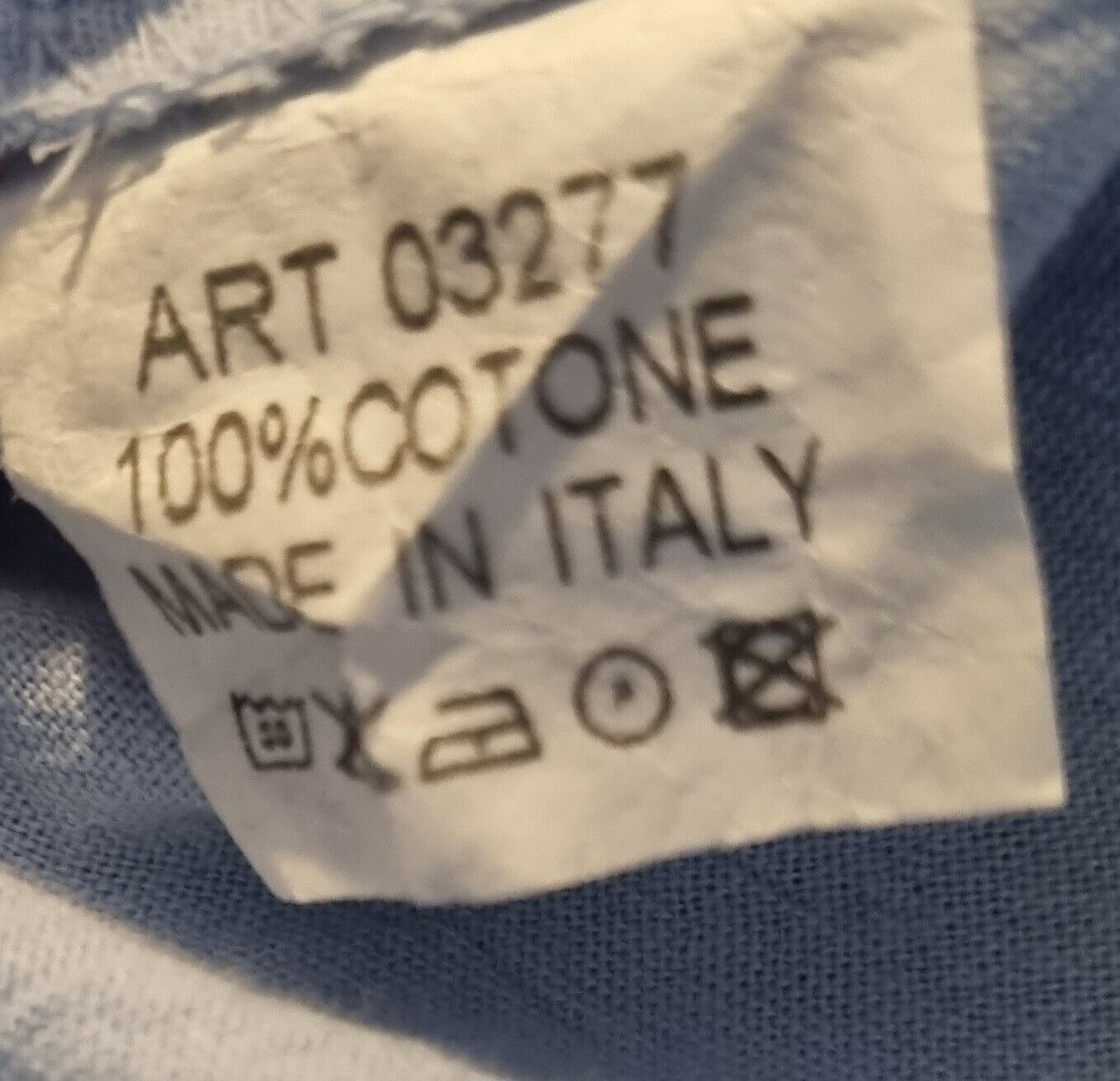 Moment Made In Italy Women's Blue Cotton Dress Size L