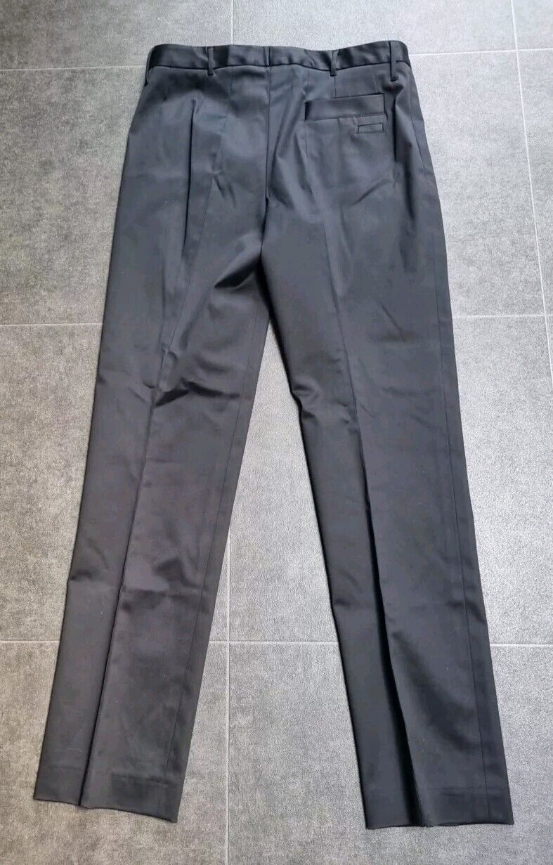 Jil Sander Women's Black Cotton Mix Stretch Trousers Size 36
