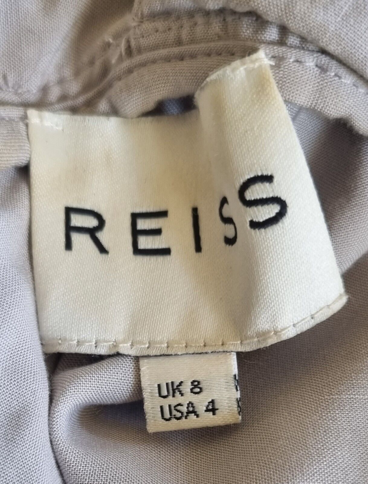 Reiss Women's 100% Silk Jumpsuit With Sequinned Detail Size 12
