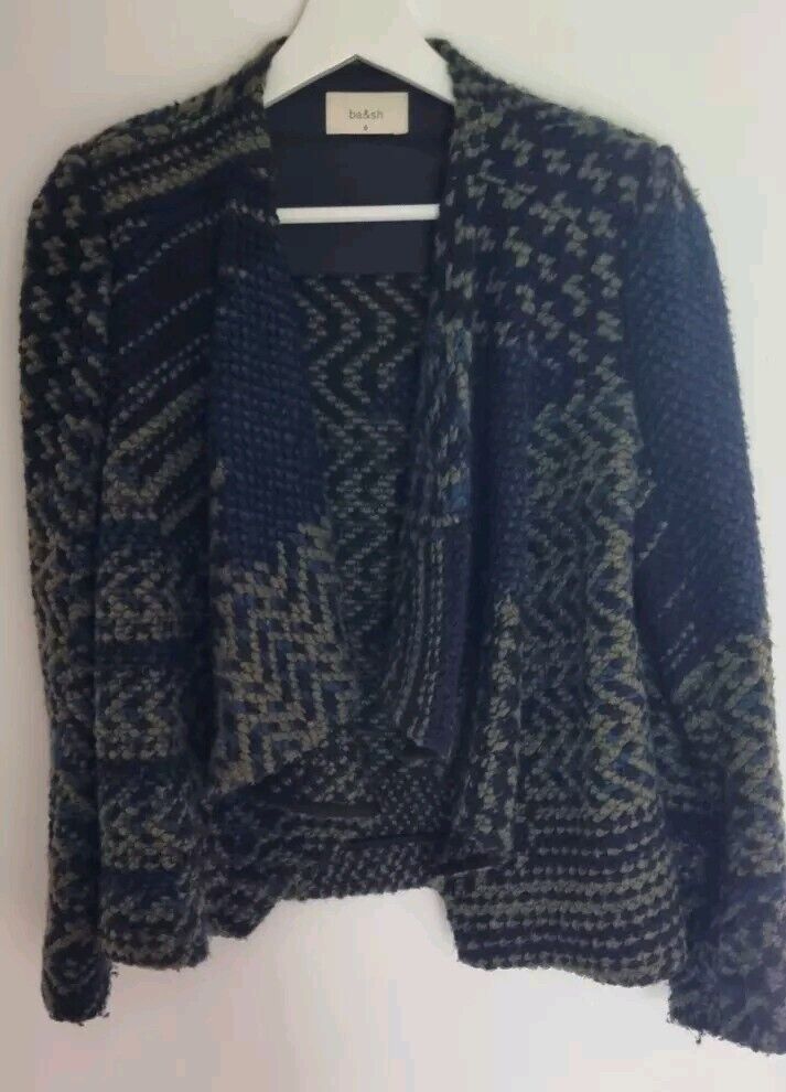 Ba&sh Women's Ilda Open Front Wrap Jacket Size 0