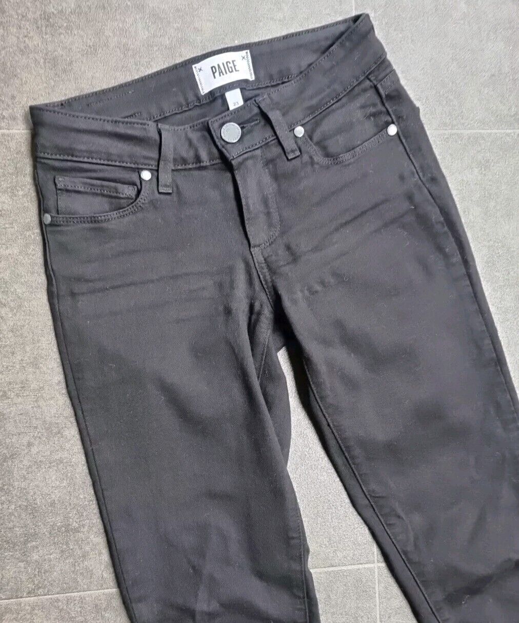 Paige Verdugo Crop Women's Black Stretch Jeans Size 23