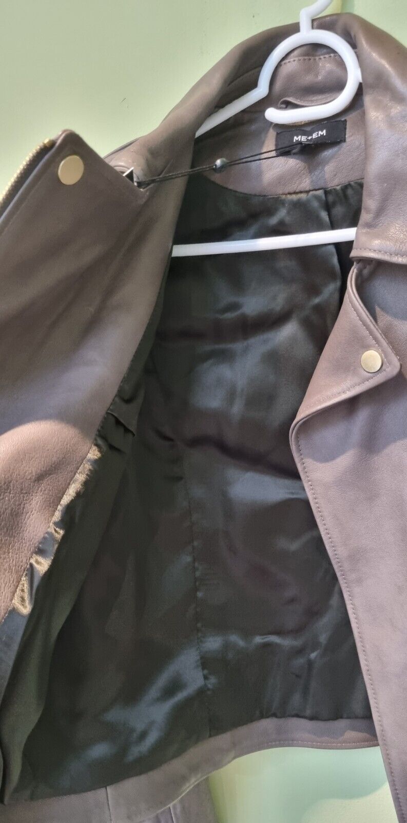 Reduced: Gorgeous BNWT Designer ME+EM Women's Lambs Leather Jacket Size 6